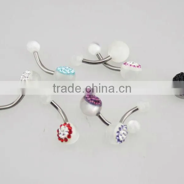 Belly Ring Body Piercing Steel Bar
