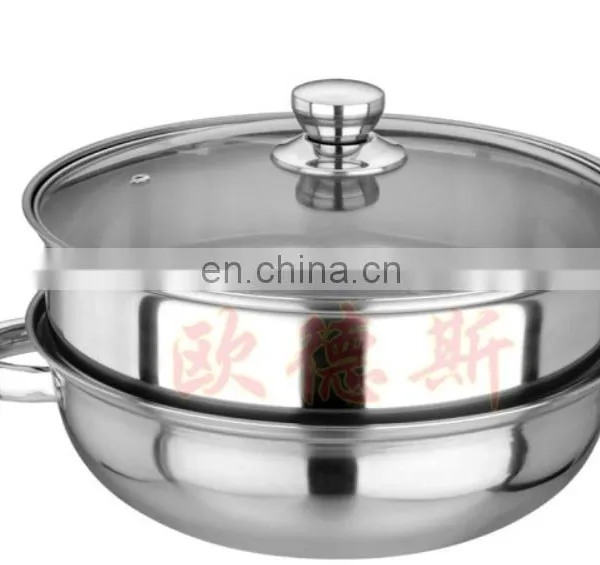 Double Use Good Cook of the Stainess Steel Cookware With Glass