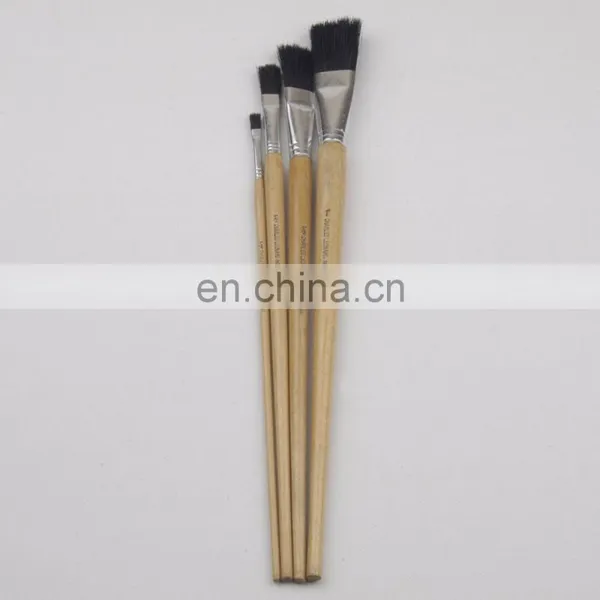 Long Wooden Handle Artist Bristle Paint Brushes photo-3
