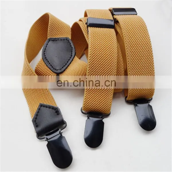 Wholesale Plain Colorful Metal Clips Suspenders photo-5