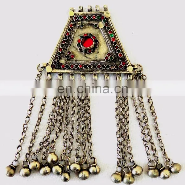 Wholesale Afghani Necklaces Kutchi Pendant Set- Fashion Belly Dance Handmade Chokers Afgani Set photo-2