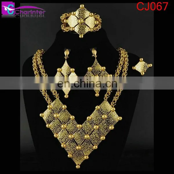 Free Shipping Big Fashion Jewelry Set/dubai Gold Jewelry Set / Rani Haar Jewelry Set photo-2