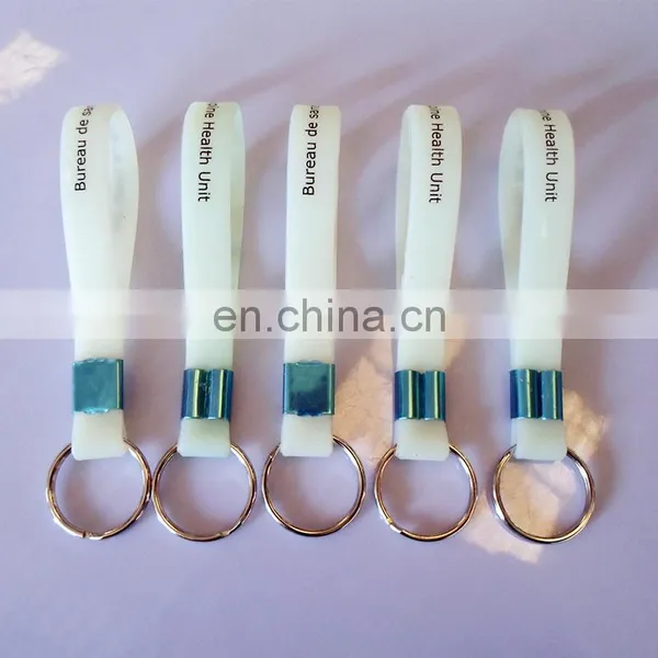 Factory Direct Sales Keychain Silicone Keyring Custom photo-3