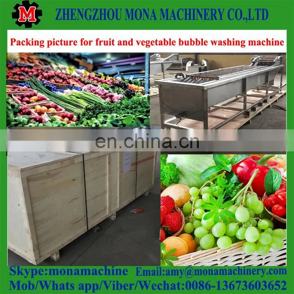 High Speed Ozone Sterilizing Vegetable Washing Machine / Bubble Fruit Washing Machine photo-4