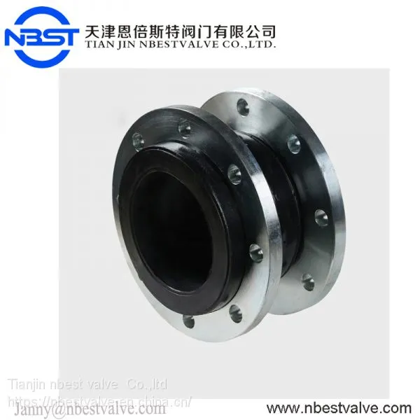 Vulcanized Single Sphere EPDM Expansion Rubber Joint With Flange photo-2