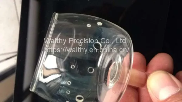 Glass/quartz/sapphire Parts, Substrate, via and Blind Holes Drilling, no Chipping Cut photo-2
