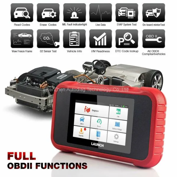 Launch X431 CRP129E OBD2 Scanner ABS SRS AT Engine EPB Diagnostic Code Reader photo-2