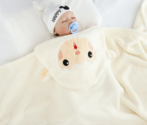 Multi-function Hooded Baby Bath Towel Cartoon Pattern photo-2
