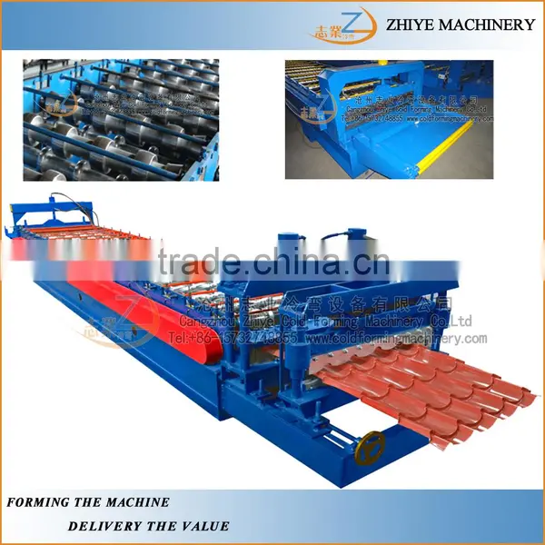 PPGI Step Tile Roofing Sheet Cold Forming Machine/step Roof Panels Roll Forming Machine photo-2