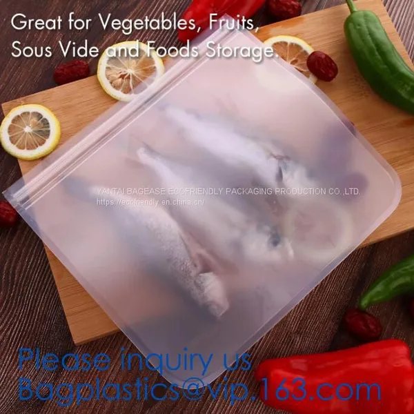 PEVA Snack Food Packaging Custom Printing Logo Reusable PEVA Food Sandwich Storage Bag,Vaccum Bag For Food