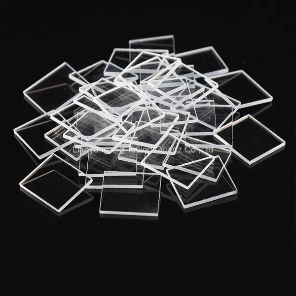 Customized Optical Quartz Plate Suqare Quartz Glass Window Plate Fused Silica Quartz Slice photo-3