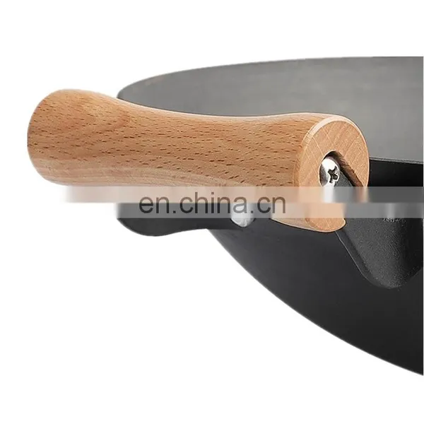 Non-stick Restaurant Cooking Cast Iron Chinese Wok photo-5