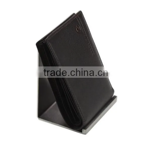 Hot Sale Stainless Steel Wallet Display Stand Metal Purse Display Rack
