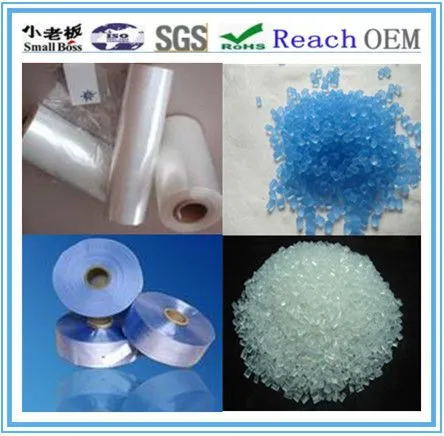 Food Grade Transparent PVC Shrink Film Granules Pellet PVC Particles photo-5