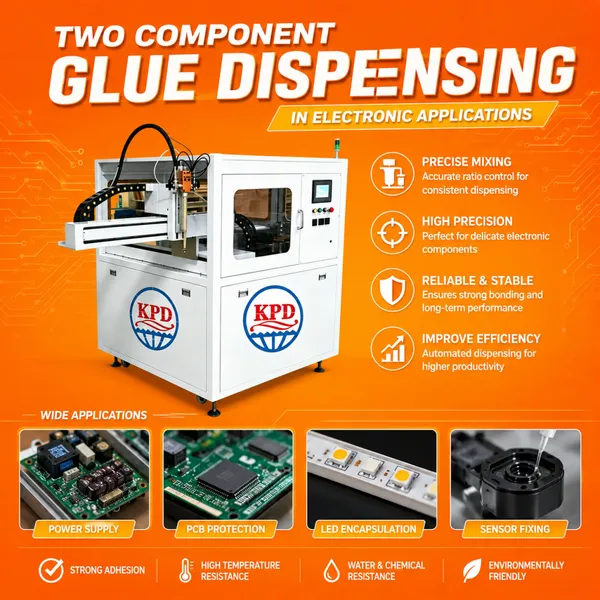 Two-Component Polyurethane Potting Adhesive Glue Dispensing Machinne Meter Mix Dispenser for New Energy Battery Potting / Charging Pile Potting photo-2