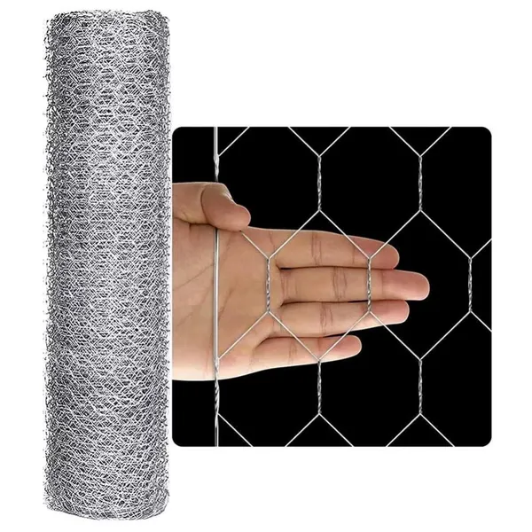 Galvanized Iron Hexagonal Wire Mesh Roll 0.5m Width for Chicken Coops