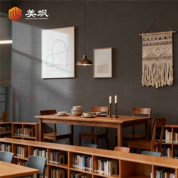 Eco-Friendly Mcm Cloth Grain Stone Soft Ceramic Slab Lightweight Construction Material photo-4