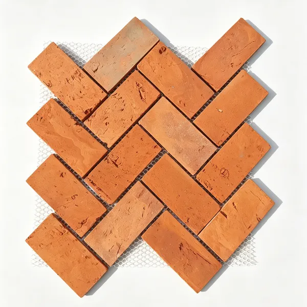 Grey Mosaic Tile Brick Wall Tiles Retro Clay Bricks Decor for Villa