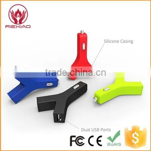 Rexiao Hot Sell Red Gift Chargers Y Shape Car Charger Supplier's Choice photo-6