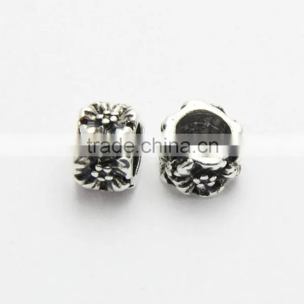 Anti-silver DIY Bracelets Neckalces Accessories Big Hole Metal Slide Beads photo-5