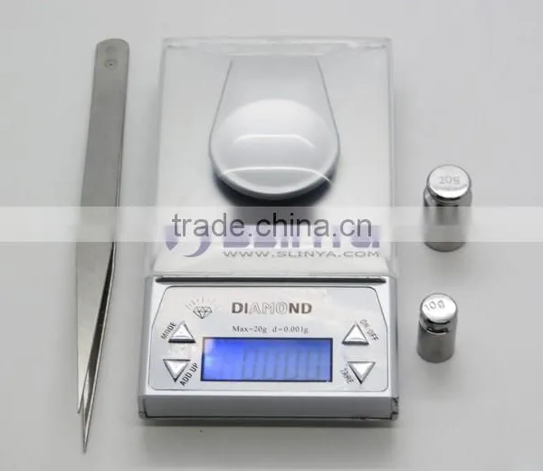 10g to 50g Capacity 0.001g/0.005ct Division Gold/Silver/Diamond Digital Jewelry Scale photo-2