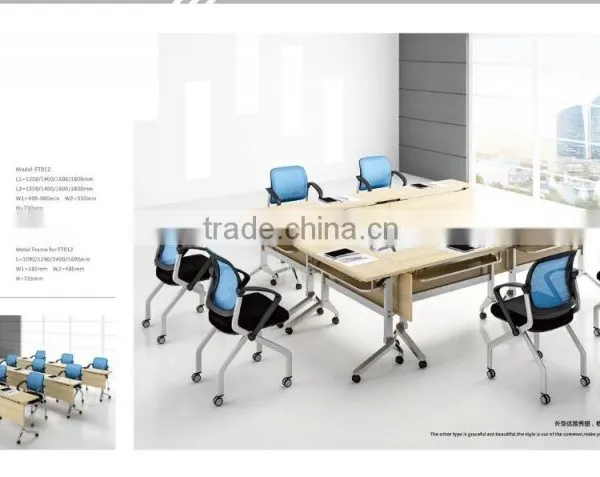 folding table with folding frame training table