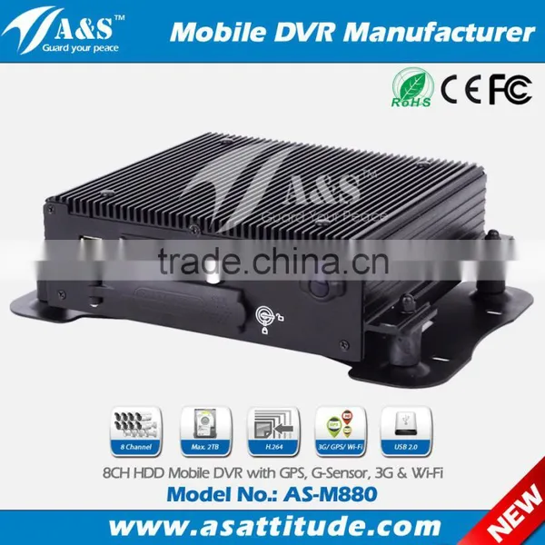8 Channels 3G Vehicle Mobile DVR Vehicle DVR for Bus & Lorry