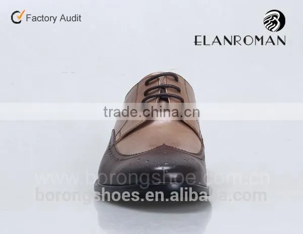 Leather Mens Brogue Shoes From Guangzhou China OEM Manufacture Dress Shoe photo-4