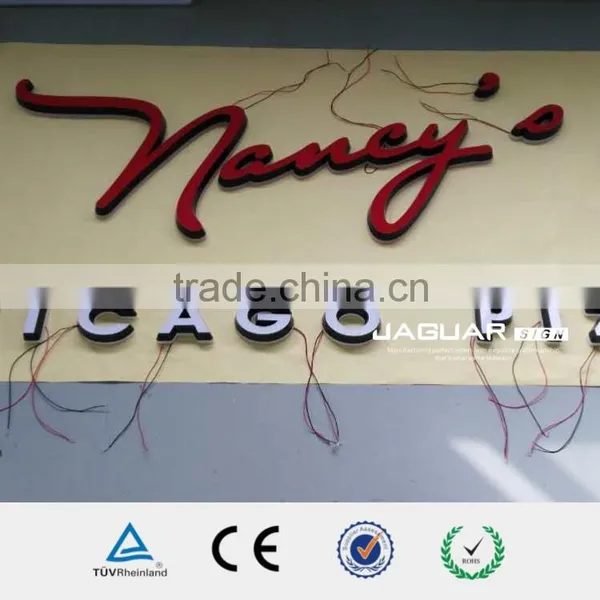 Vinyl Film Apply Side Outdoor Waterproof Mini Embossing Acrylic Led Letter Sign photo-4