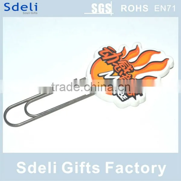 customized office supply school supply 3D soft pvc promotional bookmark