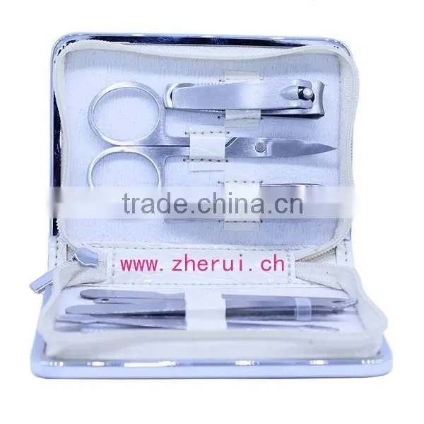 Leather Metal-framed Manicure Sets,pedicure Set and Jewelry Box Combined photo-2