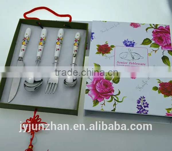 Korean Stainless Steel Cutlery With Nice Gift Box Packing and New Design--Junzhan Factory photo-3