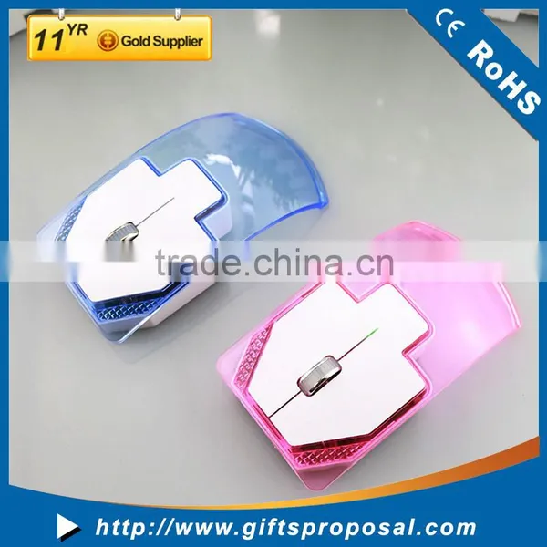 New Style Transparent Luminous Colorful Lights 2.4G Wireless Mice Mouse for Laptop PC photo-4