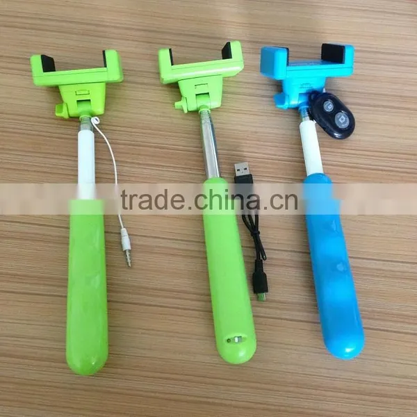 2015 New&hot Selfie Stick Bluetooth, Cable Take Pole Selfie Stick With Cable photo-2