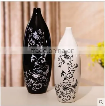 2 Pieces per Set Hand Painted Glazed Ceramic Vase Made in China Factory photo-2