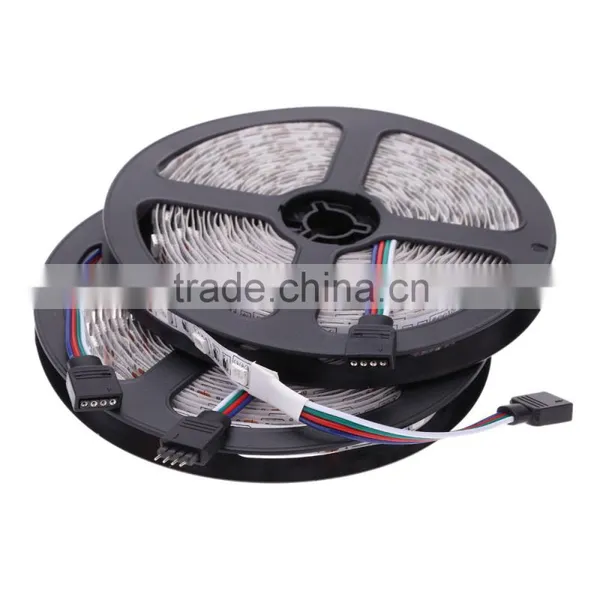 AC100-240V 2*5M 5050 SMD RGB 600LEDs LED Strip Light Lamp 44Key + IR Remote Controller DC12V + Power Adapter photo-6