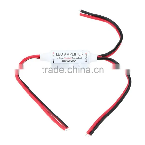 DC5V-24V 12A 3 Channel Smallest Mini Inline RGB LED Amplifier Controller for RGB LED Strip Light photo-5