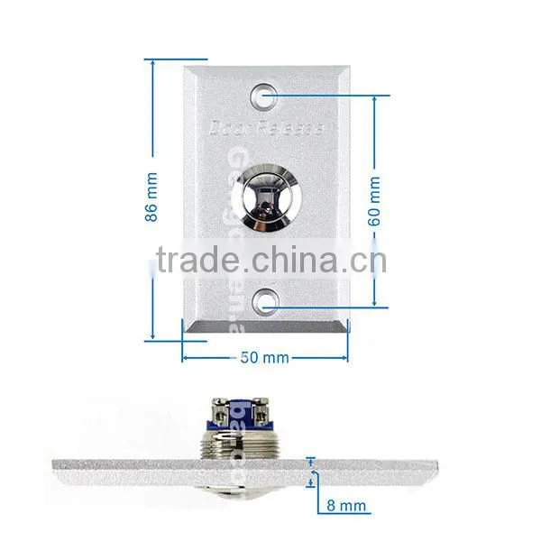 ACCESS CONTROL 12V DOOR OPEN ALUMINUM ALLOY SWITCH photo-6
