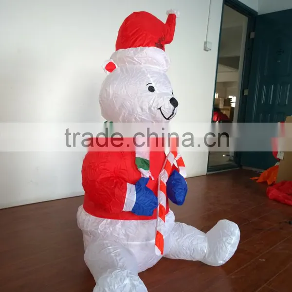DJ-XT-57 Inflatable Outdoor Bear Wear Christmas Outfit Illuminate Music Festival Decoration photo-3