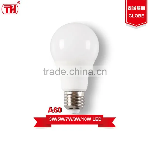 New type a60 led light bulbs 3w 5w 7w 9w 10w e27 Plastic Aluminum