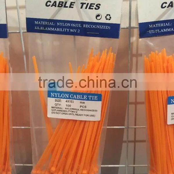 Direct Selling 94v-2 Self-locking 3.6*150 PA66 Nylon Cable Ties /plastic Twist Ties photo-5