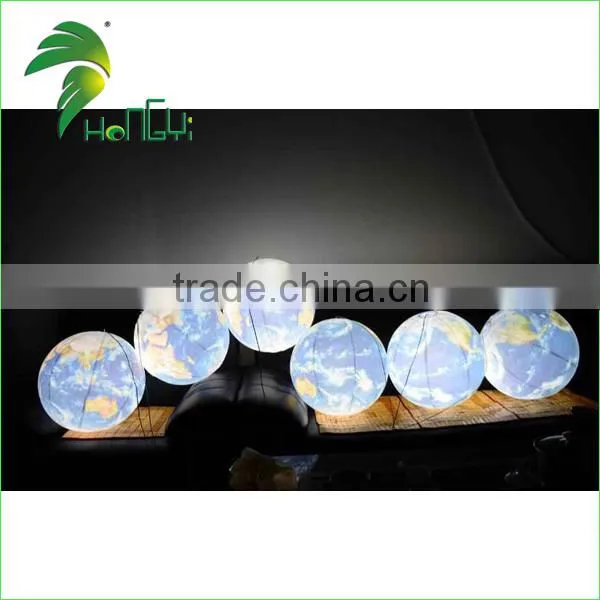 Hot Selling Cheap Led Lighting Up Balloons / Inflatable LED Moon Light Globe Balloon For Night Decoration photo-5