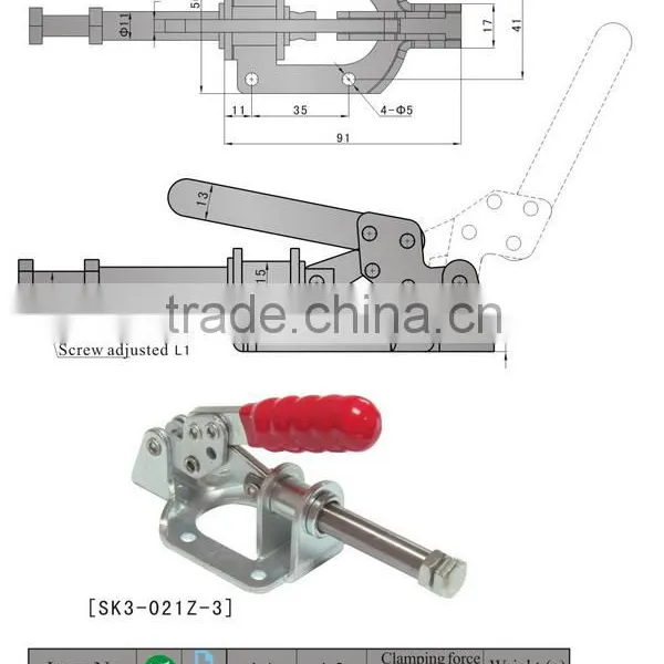 Horizontal Toggle Clamp SK3-021Z-3 With Special Panel Design photo-3