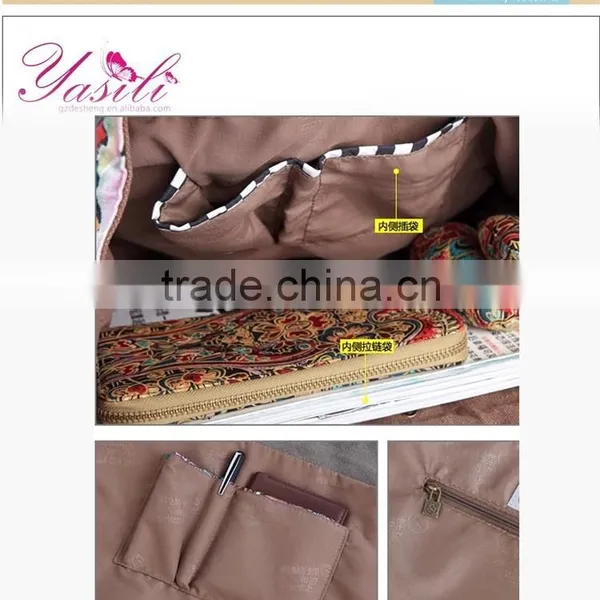 Traditional Design Custom Handbag, Canvas Fabric Custom Handbag,elegant Lady Custom Handbag photo-4