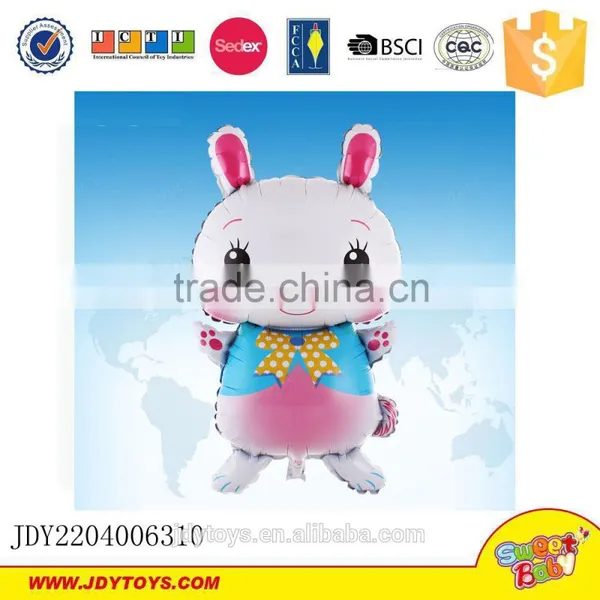 New products balloon toys white rabbit nylon foil balloon
