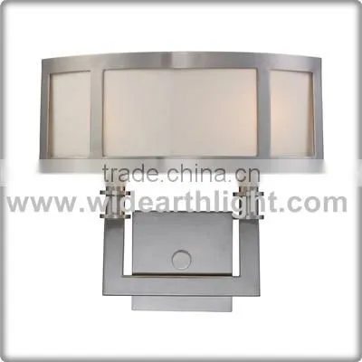UL CUL Listed 2 Light Bed Room Hotel Antique Wall Lamp With Fabric Shade W40314