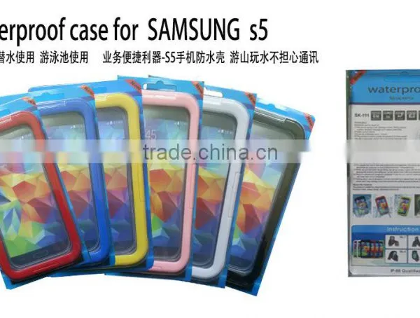 Waterproof Durable Shockproof Silicone Case Cover For Samsung Galaxy S5 I9600 photo-6