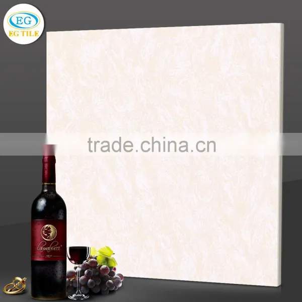 24"x24" 60x60 China Ivory White Polished Bathroom Design Ceramic Floor Tile photo-2