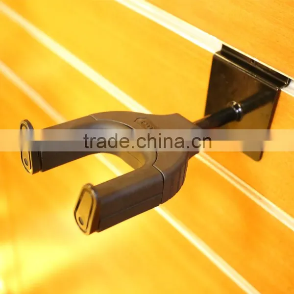Auto Lock Guitar Hanger Driven By Gravity Made of Steel / Rubber / Wood Material photo-3