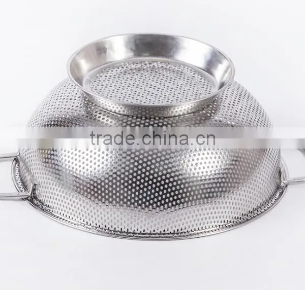 Stainless Steel 3 Qrt Kitchen Strainer With Large Stable Base photo-2